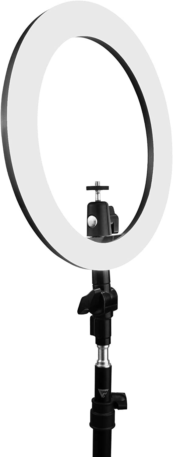 Aro de luz LED con tripie y soporte para celulares marca GAME FACTOR LRG300 - Image 2