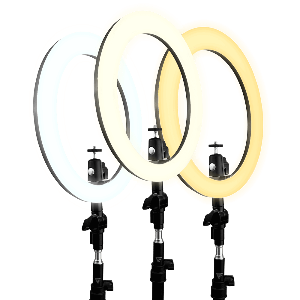 Aro de luz LED con tripie y soporte para celulares marca GAME FACTOR LRG300 - Image 4