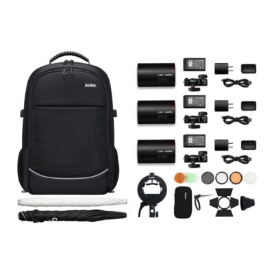 Kit de Iluminación Portátil de 3 Flash AD100PRO Godox